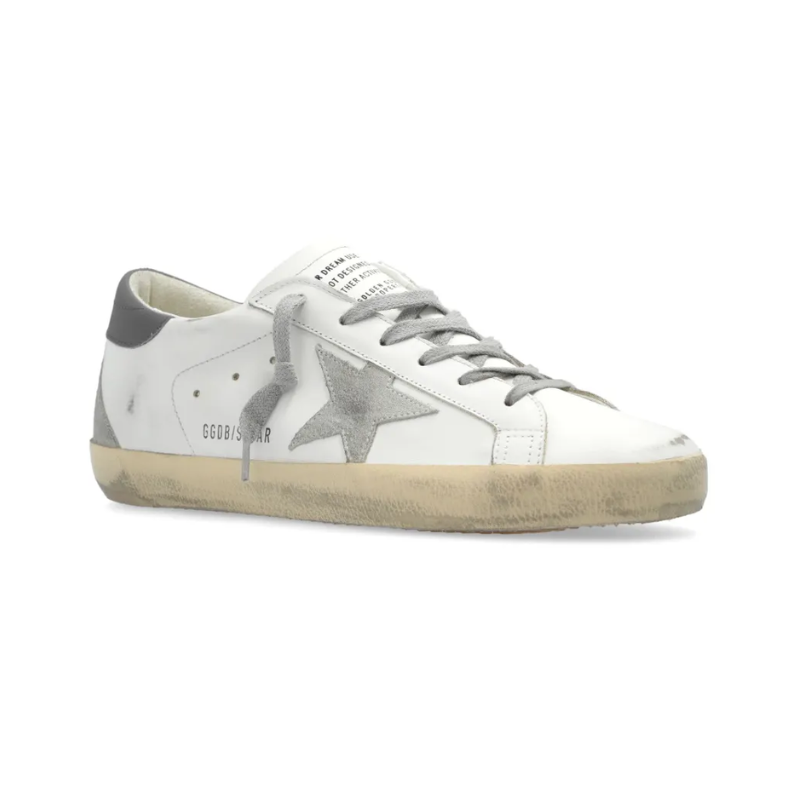 Golden Goose Super-Star - white grey calf leather